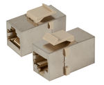 Cat.5e Snap-In, Buchse/Buchse geschirmt, Kunststoff Cat.5e Snap-In, Buchse/Buchse geschirmt, Kunststoff