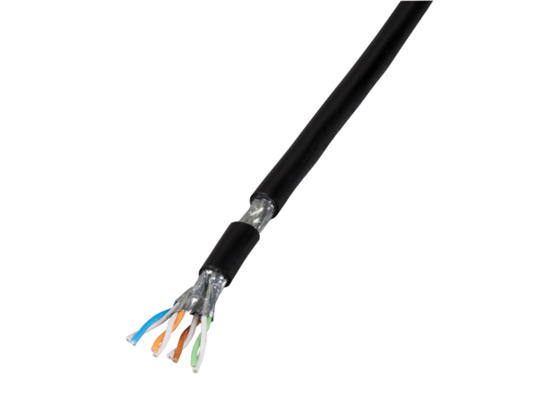 Cat.7 Außenkabel UC900 SS23 4P PE,  -- schwarz, 100m