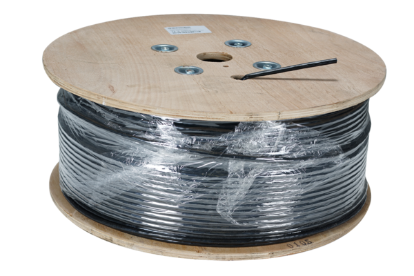 Cat.7 Innen-/Aussenkabel 1200MHz AWG23 -- S/FTP,PE Mantel, CPR Fca, innen Dca, Sw& Or, 25m