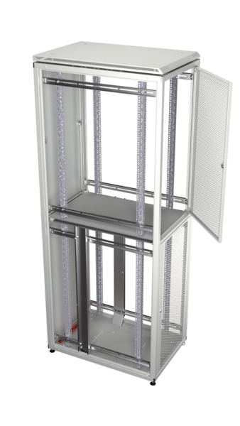 Co-Location Rack PRO, 1 x 42HE, 800x800 -- mm, F+R 1-tlg. perforiert, RAL9005