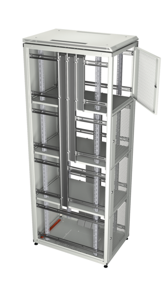 Co-Location Rack PRO, 1 x 42HE, 800x800 -- mm, F+R 1-tlg. perforiert, RAL9005