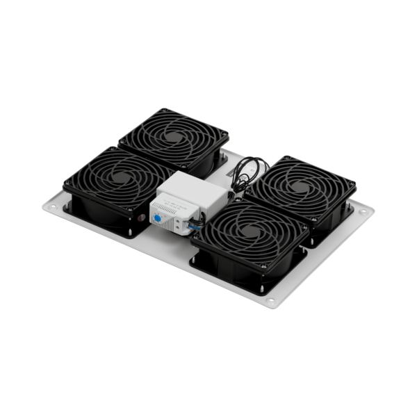 Dachlüfter 4-fach mit Thermostat, für PEL, RAL7035 --