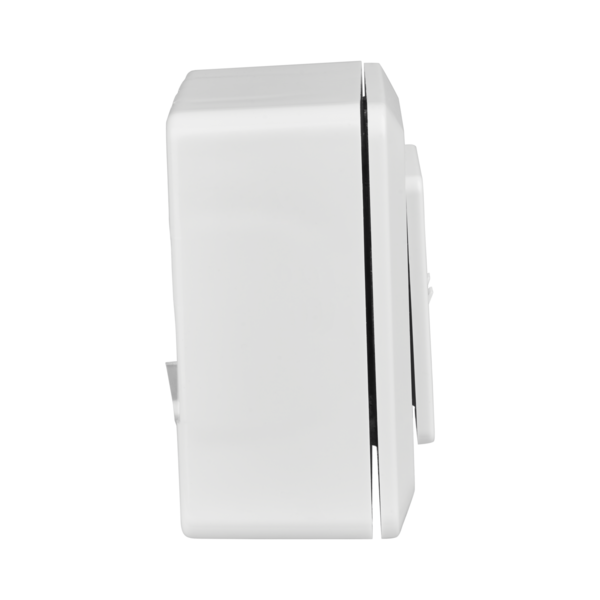 Datendose Cat.6A 500MHz oben/unten -- Aufputz, 2xRJ45, RAL9010