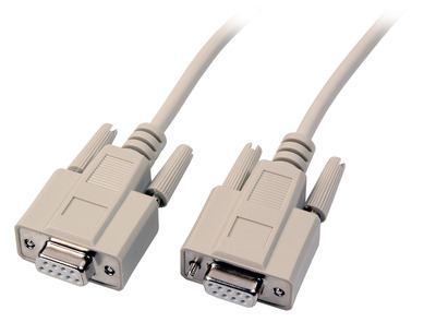Datenkabel seriell 1:1, 2x DSub 9 -- Bu.-Bu., 2,0m, beige