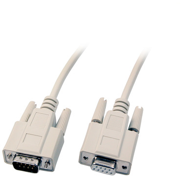 Datenkabel seriell 1:1, 2x DSub 9 -- St.-Bu., 1,0m, beige