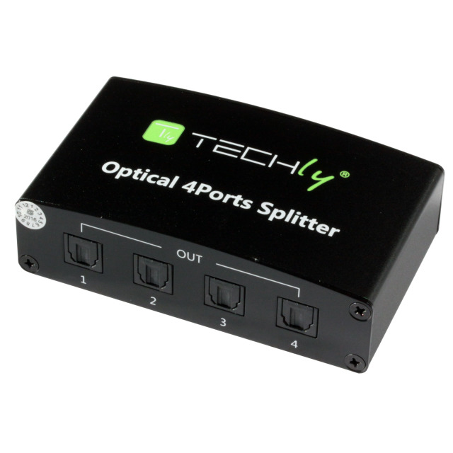 Digitaler Audio Splitter Toslink 4 Ports
