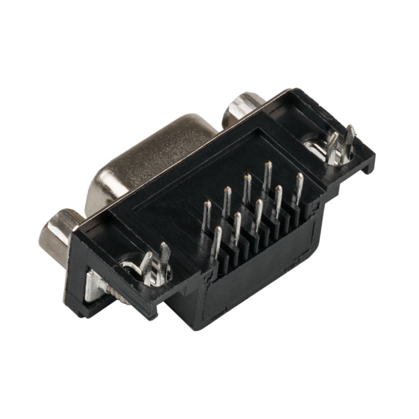 DSub Buchse 9.4 mm, 90° abgewinkelt, EURO, EDF 09 A/KG-T1