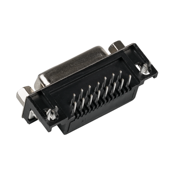 DSub Buchse 9.4 mm, 90° abgewinkelt, EURO, EDF 15 A/KG-T1