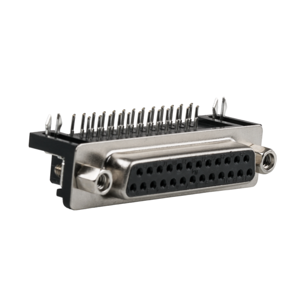 DSub Buchse 9.4 mm, 90° abgewinkelt, EURO, EDF 25 A/KG-T1 Serielle und Paralelle Kabel und Adapter