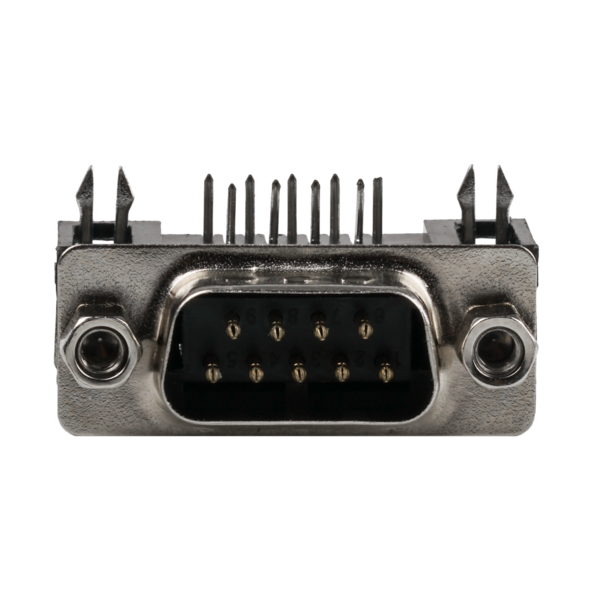DSub Stecker 9.4 mm, 90° abgewinkelt, EURO, E-DS 09A KG-T1