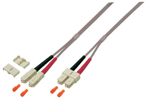 Duplex Jumper armiert SC/SC 50/125µ, 3mm, OM2, 1m, LSZH Duplex Jumper armiert SC/SC 50/125µ, 3mm, OM2, 1m, LSZH