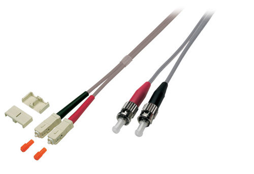 Duplex Jumper armiert SC/ST 50/125µ, 3mm, 1 Meter,LSZH,OM2 Duplex Jumper armiert SC/ST 50/125µ, 3mm, 1 Meter,LSZH,OM2