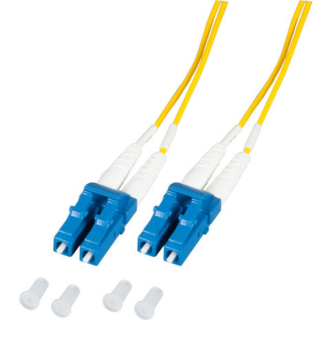 Duplex Jumper LC-LC 9/125µ, OS2, LSZH, gelb, 1.2mm, 0,5m Duplex Jumper LC-LC 9/125µ, OS2, LSZH, gelb, 1.2mm, 0,5m