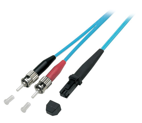 Duplex Jumper MTRJ/ST 50/125µ 3 m, OM3, LSZH, aqua Duplex Jumper MTRJ/ST 50/125µ 3 m, OM3, LSZH, aqua