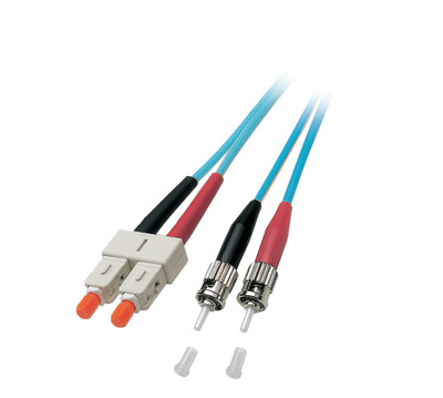 Duplex Jumper SC-ST 50/125æ, OM3, LSZH -- aqua, 3.0mm, 0,5m Duplex Jumper SC-ST 50/125æ, OM3, LSZH -- aqua, 3.0mm, 0,5m
