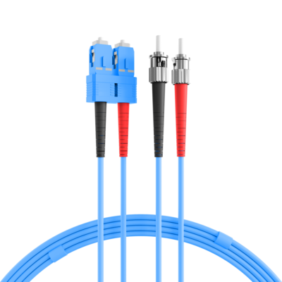 Duplex Patchkabel armiert SC-ST OS2 G652D -- 2m LSZH 3mm blau