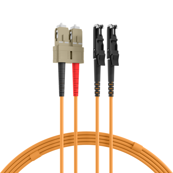 Duplex Patchkabel E2000©-SC OM2 -- 5m LSZH 3mm orange