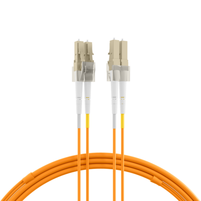 Duplex Patchkabel Flat-Twin LC-LC OM2 -- 0,5m LSZH 3x5mm orange