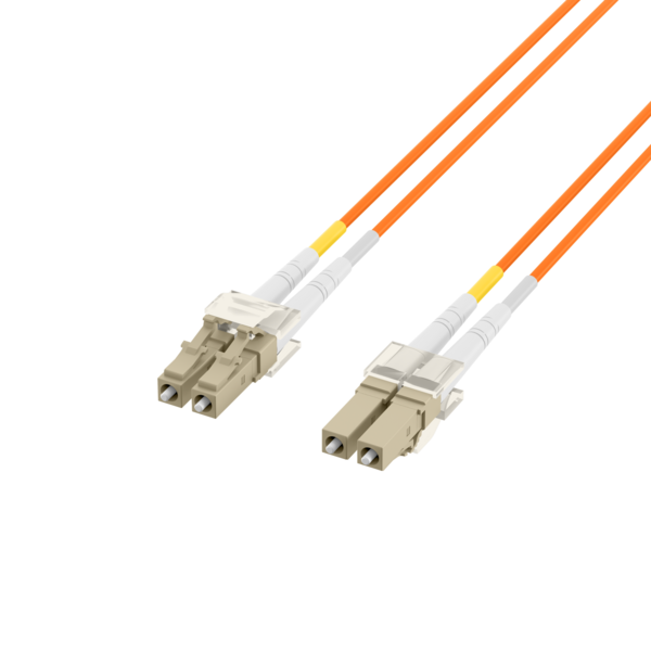 Duplex Patchkabel LC-LC OM1 -- 10m LSZH 2mm orange