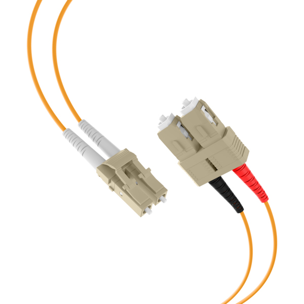 Duplex Patchkabel LC-SC OM2 -- 20m LSZH 2mm orange