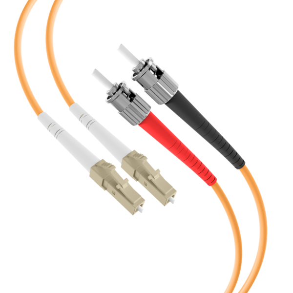 Duplex Patchkabel LC-ST OM1 -- 15m LSZH 2mm orange