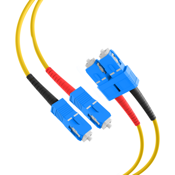 Duplex Patchkabel SC-SC OS2 G652D -- 15m LSZH 3mm gelb