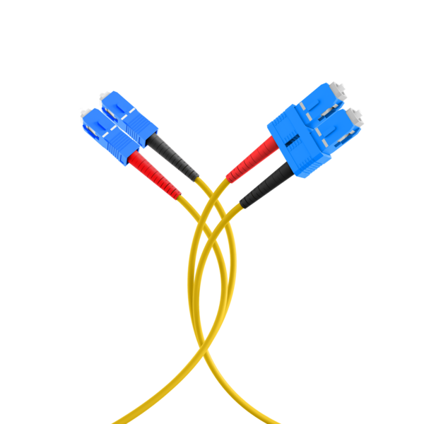 Duplex Patchkabel SC-SC OS2 G652D -- 15m LSZH 3mm gelb