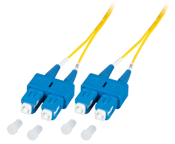Duplex Patchkabel SC-SC OS2 G652D, 5m LSZH 1,2mm gelb