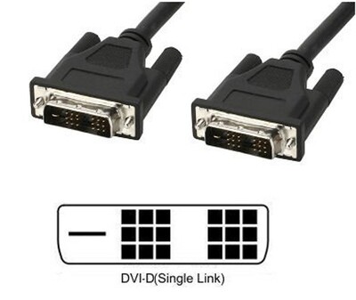 DVI-D Single-Link Anschlusskabel Stecker/Stecker Schwarz 5 m