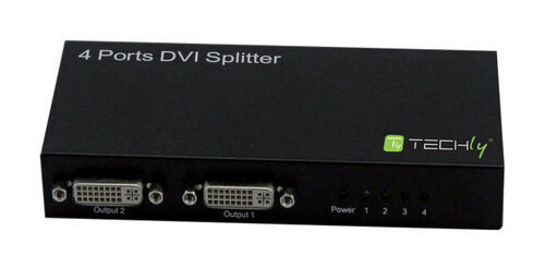 DVI-I 24+5 Extender / Video Splitter, 4-Port