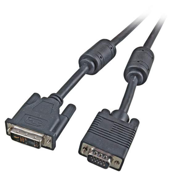 DVI/VGA Monitorkabel -- DVI12+5/HDSUB15 Stecker, 3m