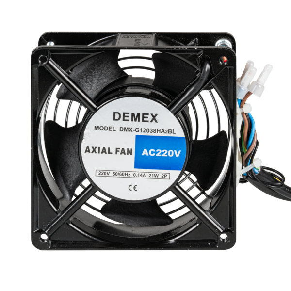 Einbaulüfter-Set für Wandgehäuse, komplett, inkl. -- Thermostat u. Anschlusskabeln