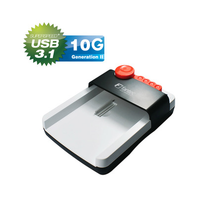 FANTEC HDD-Sneaker 2, HDD 2 Docking Station mit USB 3.1, 2,5 und 3,5, weiß FANTEC HDD-Sneaker 2, HDD 2 Docking Station mit USB 3.1, 2,5 und 3,5, weiß