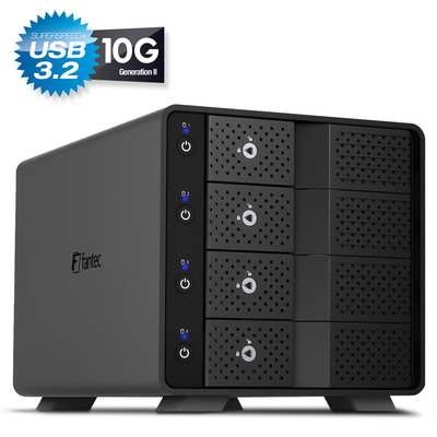 FANTEC MB-X4U31 Storagegehäuse 4x 3,5/2,5 HDD/SSD USB 3.2 (Produktbild 1)