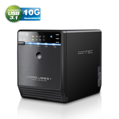 FANTEC QB-35U31R HDD/SSD RAID-Gehäuse, 4x 3,5/2.5, USB3.1 Gen. 2 FANTEC QB-35U31R HDD/SSD RAID-Gehäuse, 4x 3,5/2.5, USB3.1 Gen. 2