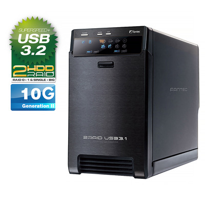 FANTEC QB-X2U31R, 2x 3.5 HDD RAID Gehäuse mit USB 3.1