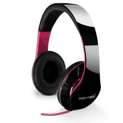 FANTEC SHP-250AJ-PK, Kopfhörer, stereo, 3,5mm-Klinke, schwarz/pink FANTEC SHP-250AJ-PK, Kopfhörer, stereo, 3,5mm-Klinke, schwarz/pink