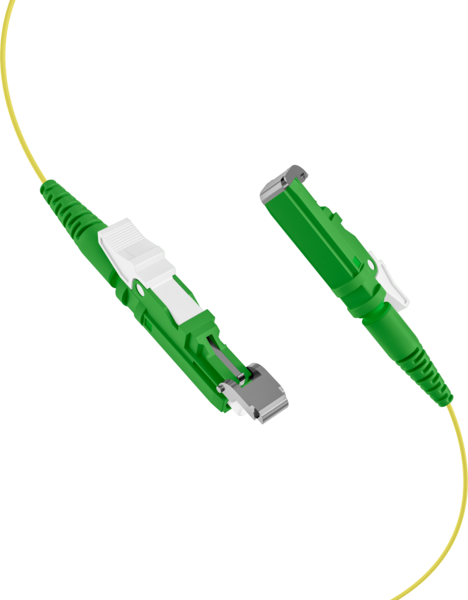 Faserpigtail E2000©/APC OS2 G652D -- Gelb 2m - 1 Stück