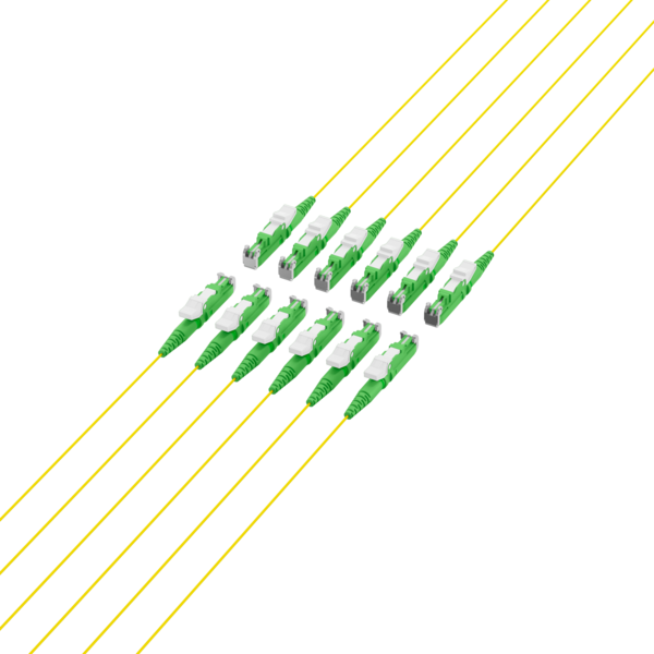 Faserpigtail E2000©/APC OS2 G652D -- Gelb 2m - 1 Stück