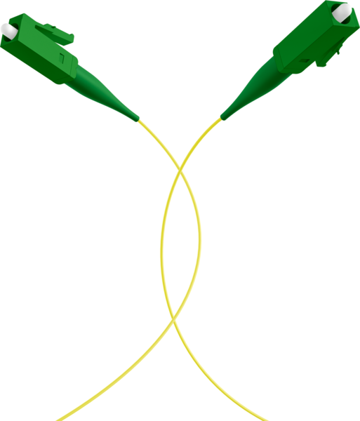 Faserpigtail LC/APC OS2 G657A2 -- Gelb 2m - 1 Stück