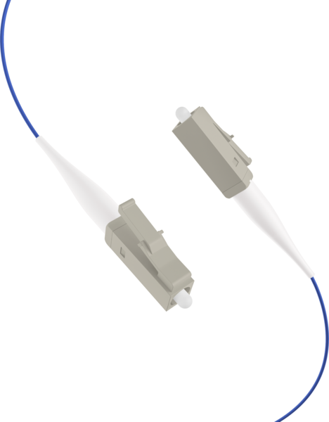 Faserpigtail LC OM1  -- Blau 2m - 1 Stück