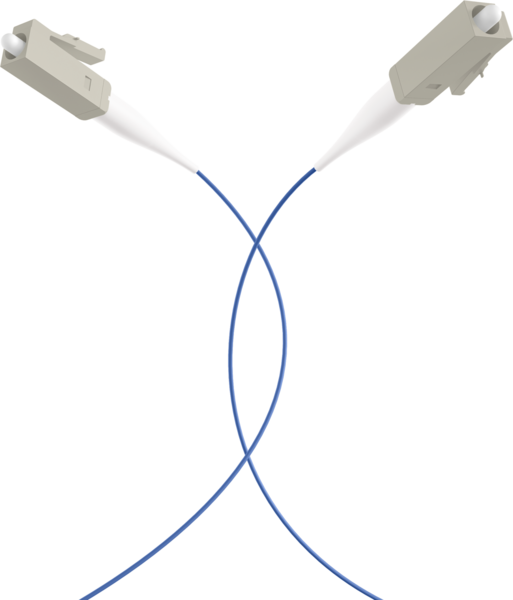 Faserpigtail LC OM1  -- Blau 2m - 1 Stück