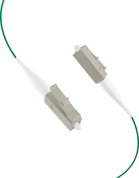 Faserpigtail LC OM2  -- Grün 2m - 1 Stück