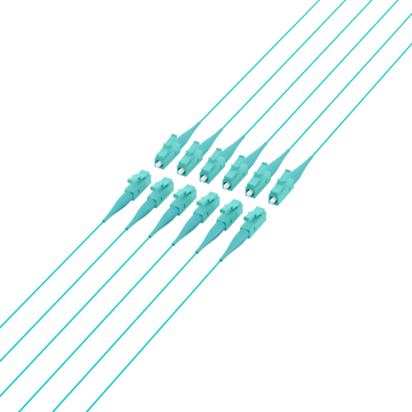 Faserpigtail LC OM3  -- Aqua 2m - 1 Stück