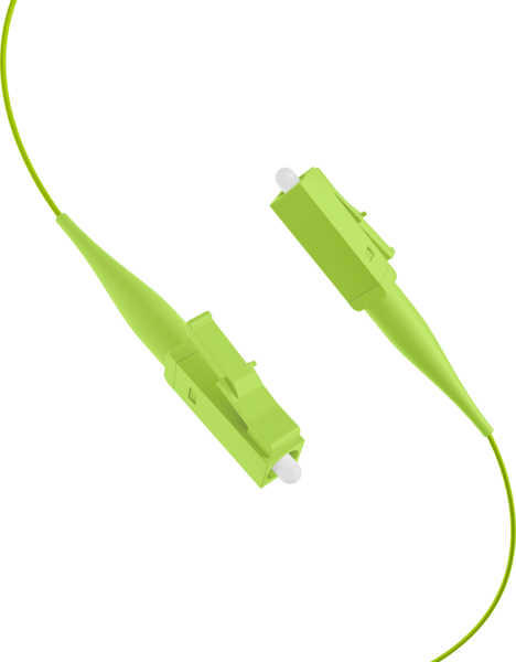 Faserpigtail LC OM5  -- Limettengrün 2m - 1 Stück