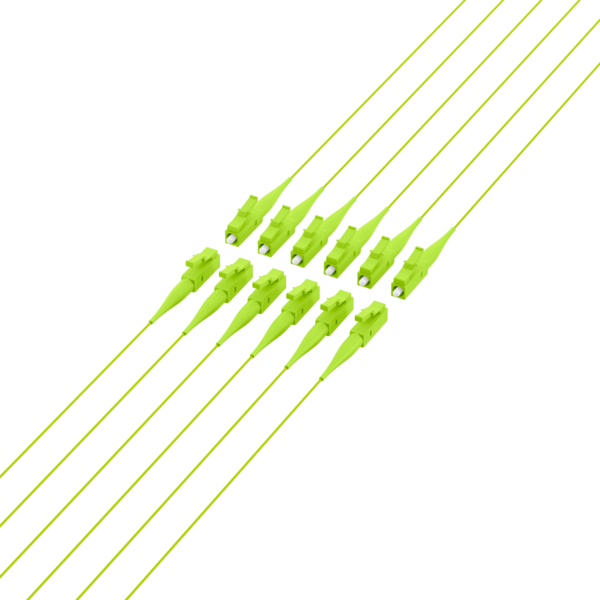 Faserpigtail LC OM5  -- Limettengrün 2m - 1 Stück