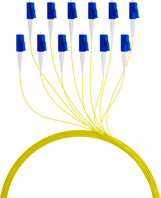 Faserpigtail LC OS2 G657A2 -- Gelb 2m - 1 Stück