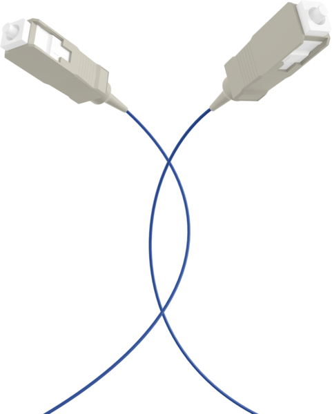 Faserpigtail SC OM1  -- Blau 2m - 1 Stück