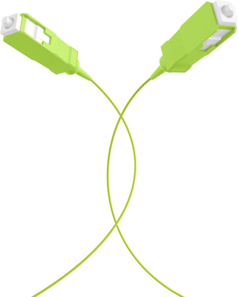 Faserpigtail SC OM5  -- Limettengrün 2m - 1 Stück