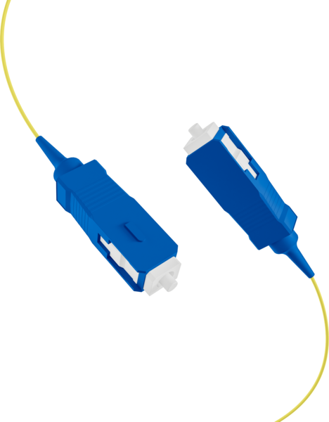 Faserpigtail SC OS2 G652D -- Gelb 2m - 1 Stück